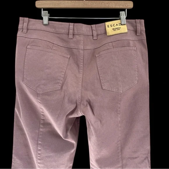 Escada Women's Sparkly Dusty Rose Straight Leg Jeans - Picture 5 of 5